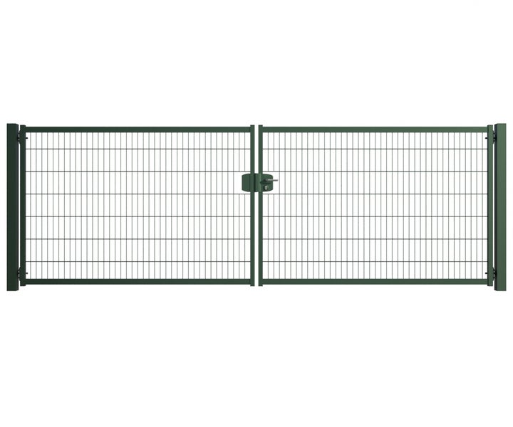 Doppeltor mit Maschendrahtfüllung
