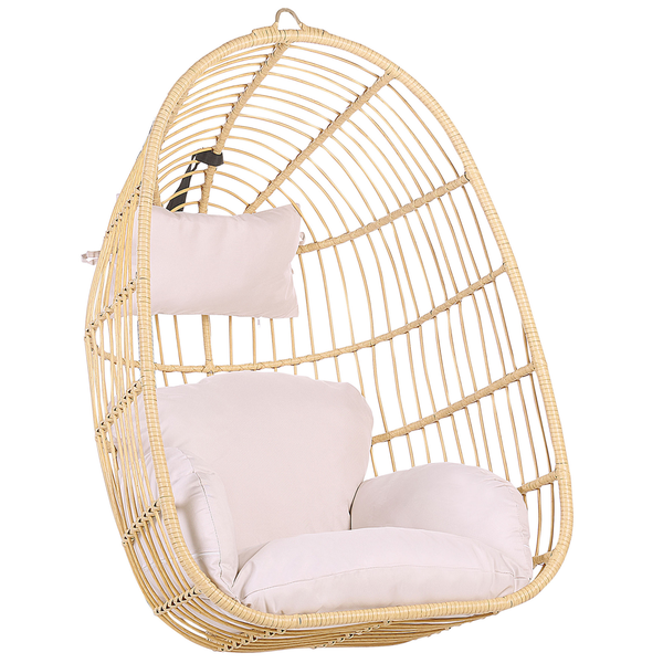 Hängesessel CASOLI Polyrattan Naturfarben