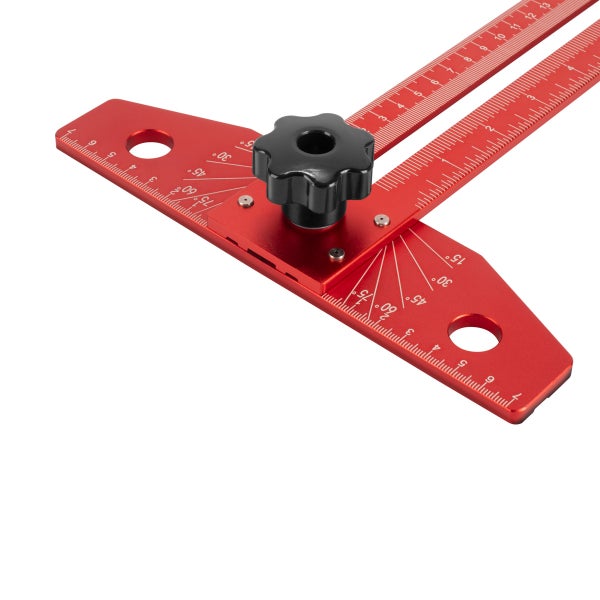 Winkel-Anreißlineal aus Aluminium mit Anschlag und Markierungsstift