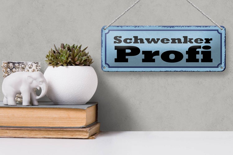 Blechschild Spruch 27x10cm Schwenker Profil Grill Dekoration