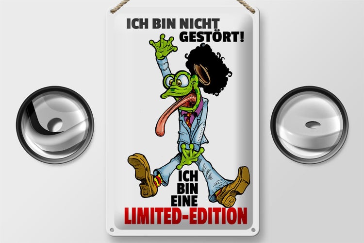 Blechschild Spruch 20x30cm Nicht gestört, Limited Edition