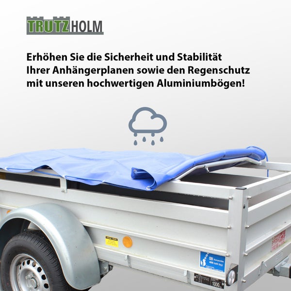 Anhänger mit Plane und Aluminiumbögen