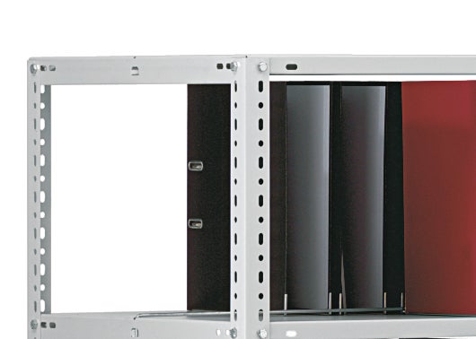 PROREGAL Aktenregal Schraubsystem Grundregal HxBxT 220 x 75 x 60 cm 7 Ebenen Fachlast 90 kg Mit Deckboden Beidseitig Nutzbar Lichtgrau