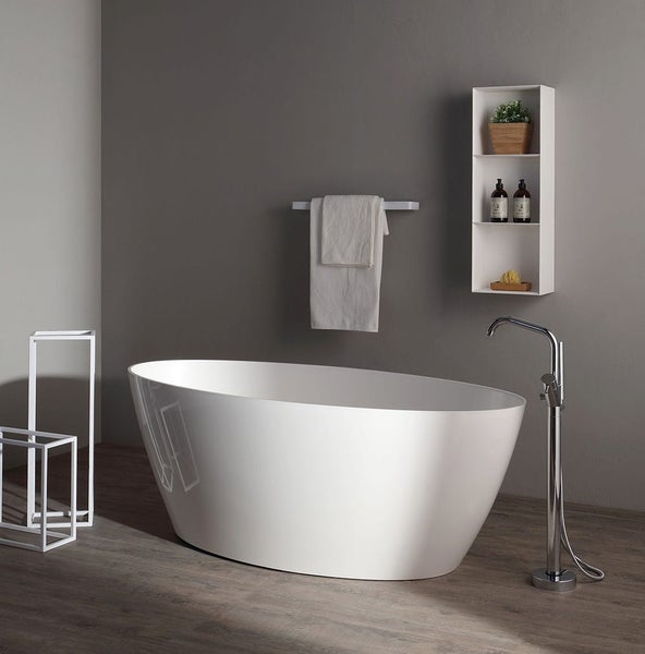 Moderne Badewanne aus Mineralguss freistehend | Serena