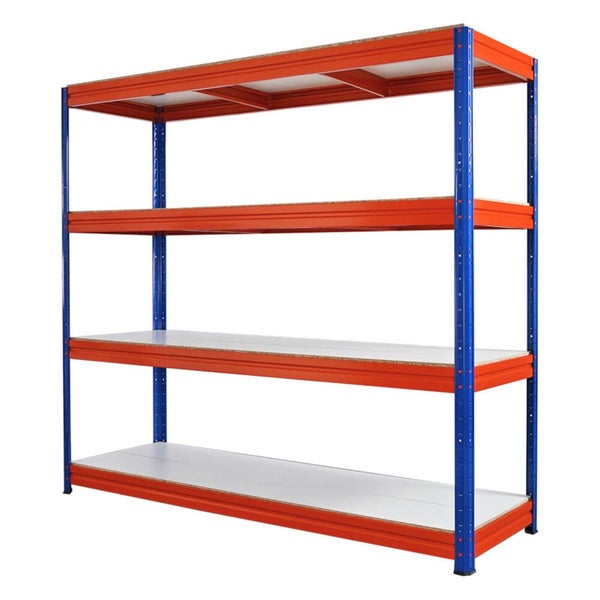 Lagerregal mit vier Ebenen für eine organisierte Lagerung