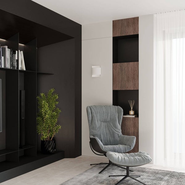 Euluna Wandleuchte, Wandlampe Innen Isotta (Modern) in Weiß aus Metall (1 flammig G9) - Wandstrahler Wandbeleuchtung Schlafzimmer / Wohnzimmer Wohnzimmerleuchte