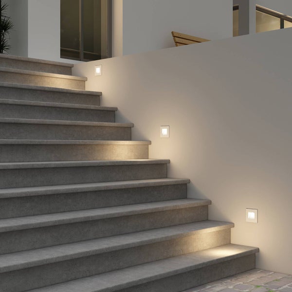 Arcchio Wandeinbaustrahler Zamo (Modern) in Weiß aus Aluminium (1 flammig, G9) Flurleuchte