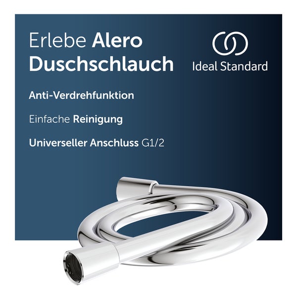 Alero Duschschlauch mit Anti-Verdrehfunktion und G1/2 Anschluss von Ideal Standard