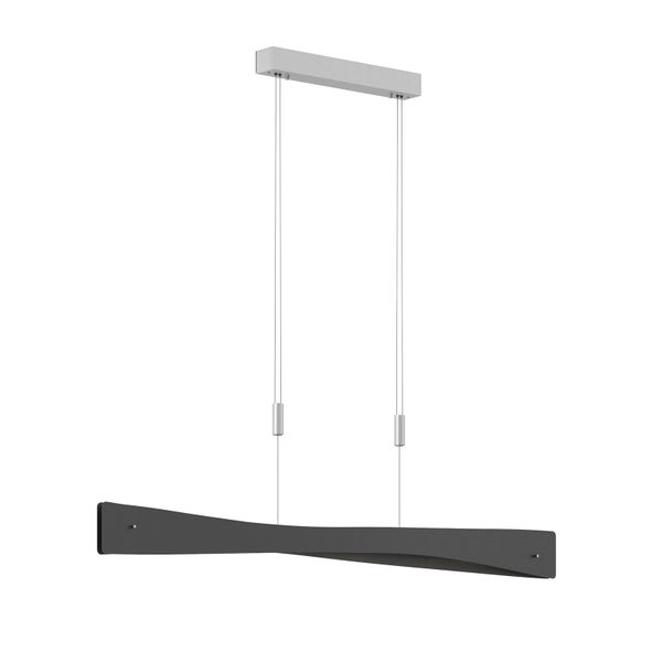 quitani LED Lian (Design, Modern) in Schwarz aus Aluminium (1 flammig ) Wohnzimmerleuchte