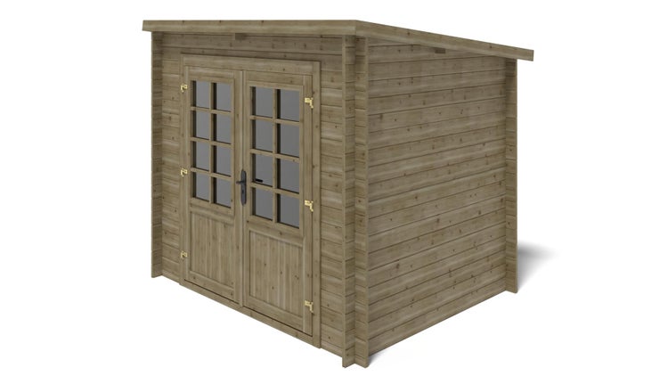 Gartenhaus, Gerätehaus 5m2 - 2,50x2m - 28mm - Imprägniert