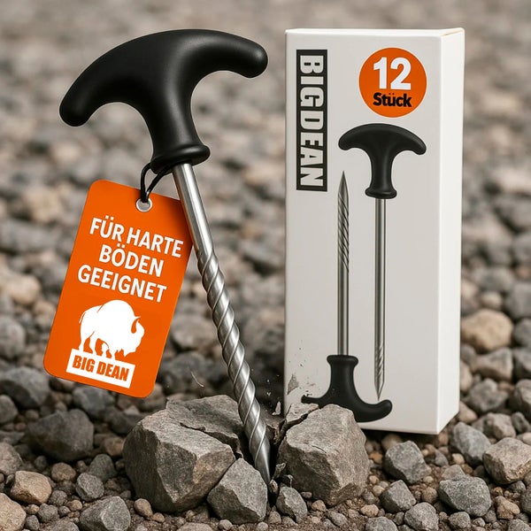 Big Dean Schraubhering mit Packung für harte Böden geeignet