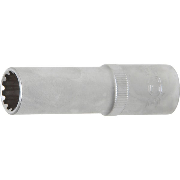 BGS Steckschlüssel-Einsatz Gear Lock tief Antrieb Innenvierkant 12,5 mm (1/2) SW 14 mm - 10254