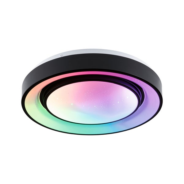 LED Deckenleuchte Rainbow mit Regenbogeneffekt RGBW+ 750lm 230V 22W dimmbar Schwarz, Weiß