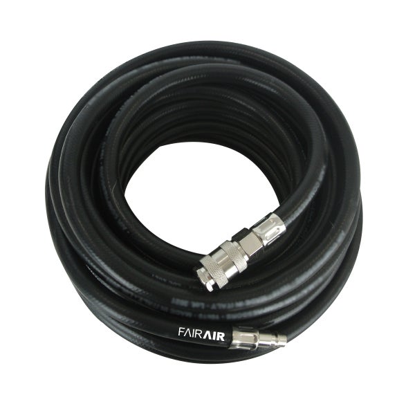 FAIRAIR Druckluftschlauch, DLS-F-1010-K, 10 x 15 mm, 10 m mit Kupplung und Nippel, FA40004