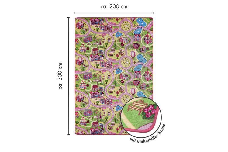 Kinderteppich Sweet Village 200 x 300 cm in multi