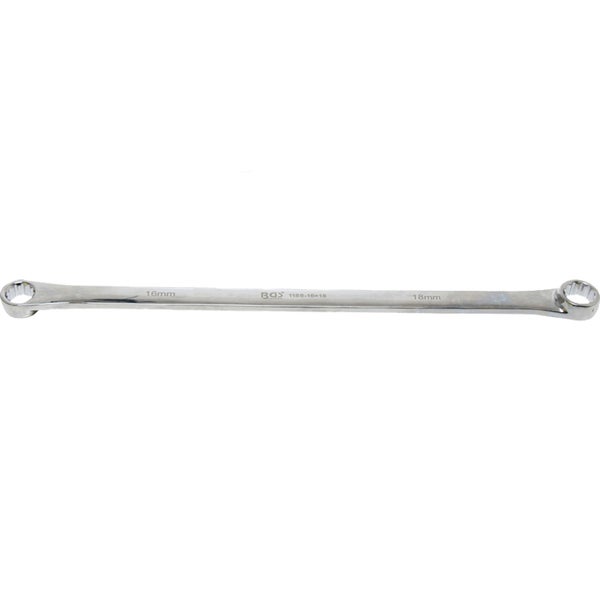 BGS Doppel-Ringschlüssel extra lang SW 16 x 18 mm - 1186-16x18