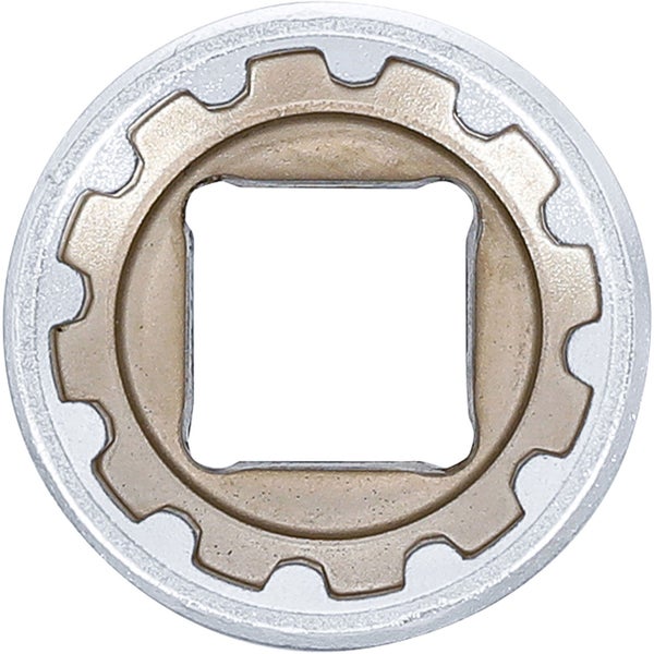 BGS Steckschlüssel-Einsatz Gear Lock Antrieb Innenvierkant 12,5 mm (1/2) SW 21 mm - 10221