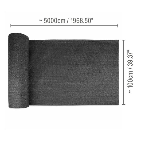 Sol Royal Schattiergewebe SG80 Sichtschutzzaun 100x5000cm Anthrazit