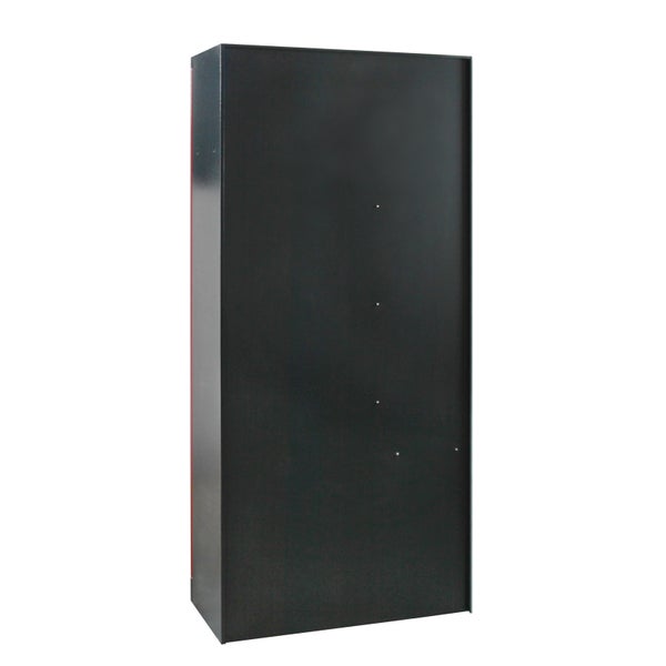 PROREGAL Putzmittelschrank Cat 2 Türen HxBxT 178 x 80 x 37 cm Anthrazitgrau Rot