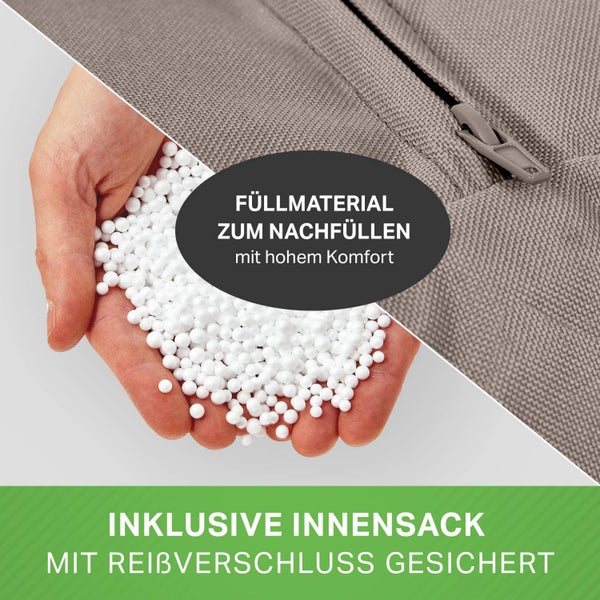 Rechteckiger Gartentisch aus Metall mit gerillter Tischplatte