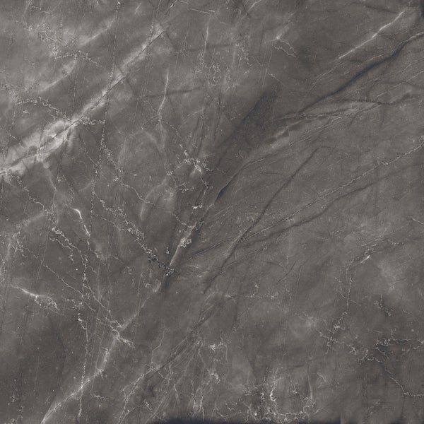 Dunkelgraue Bodenfliese mit Marmorstruktur