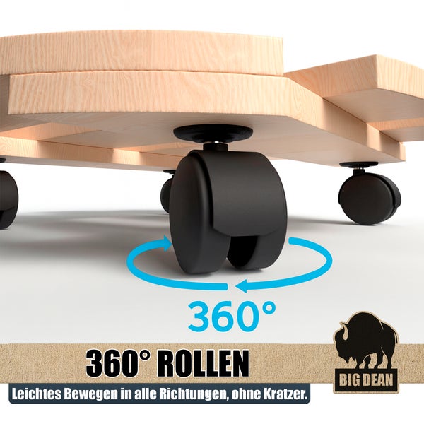 Möbelroller mit 360 Grad Rollen