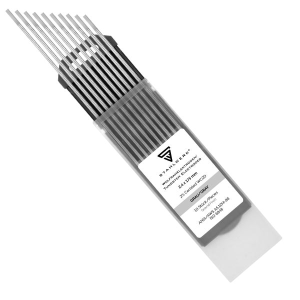STAHLWERK Logo Wolfram Elektrode 2,4 x 175 mm, 10 Stück
