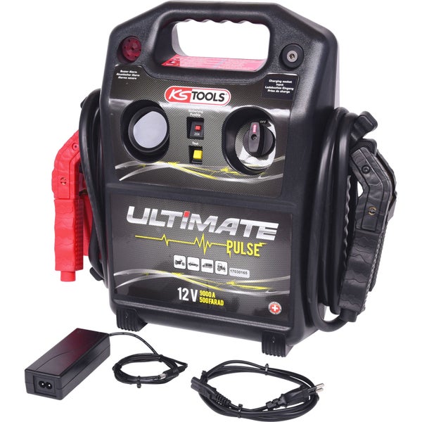 KS TOOLS 12 V Kondensator-Booster - mobiles Starthilfegerät 1800 A - 550.1840