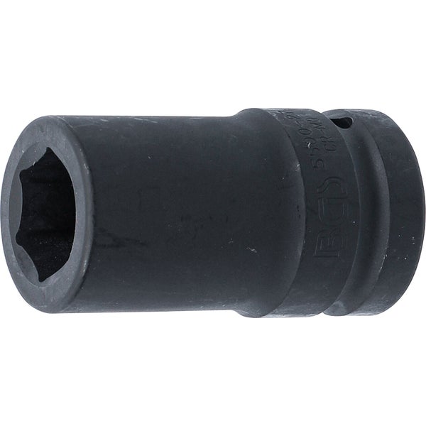BGS Kraft-Steckschlüssel-Einsatz Sechskant tief Antrieb Innenvierkant 25 mm (1) SW 27 mm - 5500-27