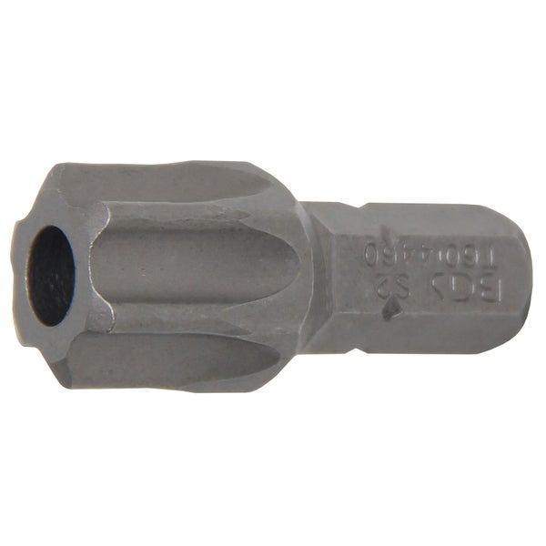 BGS Bit Länge 30 mm Antrieb Außensechskant 8 mm (5/16) T-Profil (für Torx) mit Bohrung T60 - 4460