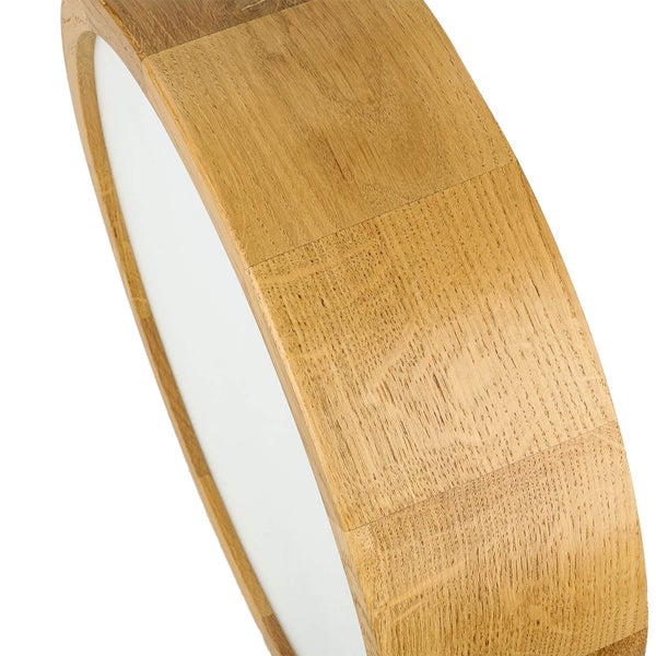 Runder Spiegel mit Holzrahmen