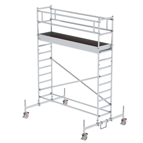 Rollgerüst mit Arbeitsbühne und Rädern
