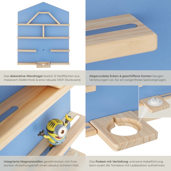 Dekoratives Metallschild mit Traktor-Motiv und humorvollem Spruch