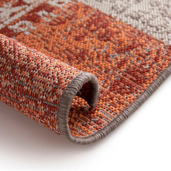 FLOORDIREKT Outdoorteppich - Wetterbeständiger Außenteppich - Cotton - Rot - 200 x 290 cm