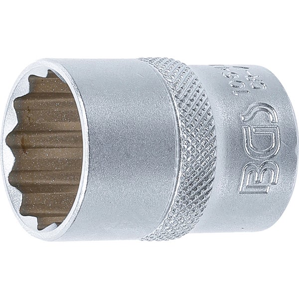 BGS Steckschlüssel-Einsatz Zwölfkant Antrieb Innenvierkant 12,5 mm (1/2) SW 21 mm - 10641