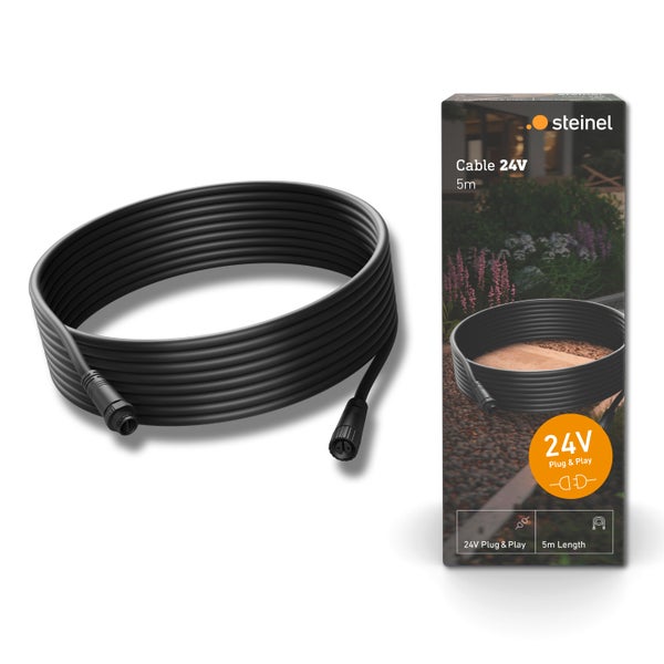Steinel 24 Volt Kabel 5 Meter Länge mit Plug und Play Steckverbindern.