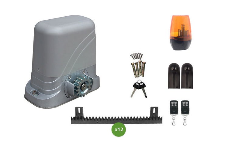 Schiebetor 5m VEYMONT H.140cm Aluminium + TANKER C600 Motorisierung