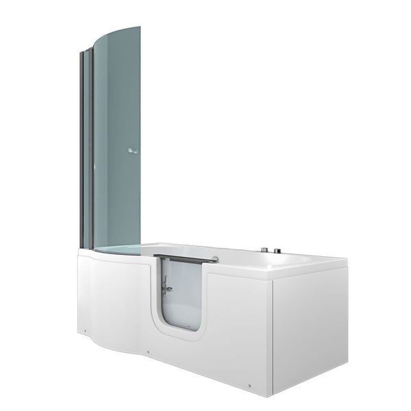 Seniorendusche Sitzwanne mit Tür S12D-AIR-R 85x170 cm