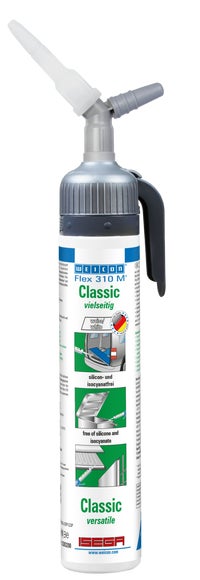 WEICON Flex 310 M® Classic | elastischer Klebstoff auf MS-Polymer-Basis für den vielseitigen Einsatz | 200 ml | weiß