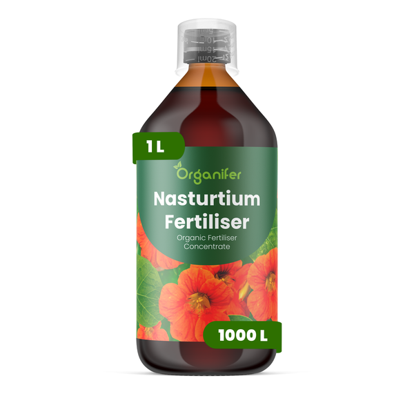 Organifer Kapuzinerkresse-Dünger, organisches Düngerkonzentrat, 1 Liter Flasche, ergibt 1000 Liter.