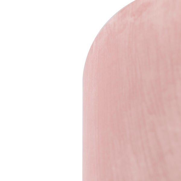 Velour Lampenschirm pink 35/35/20 mit goldener Innenseite