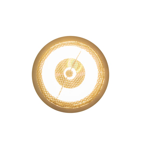 Runde Lampe mit Gitterstruktur