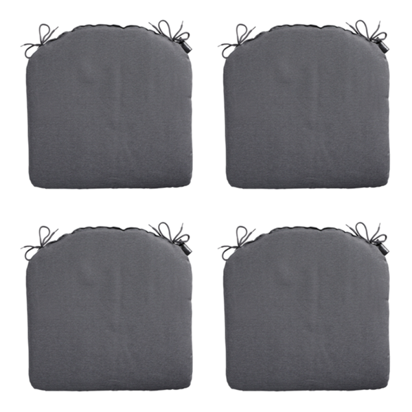 Sitzkissen Panama grau - Ca. 46x48 cm - 4er-Set