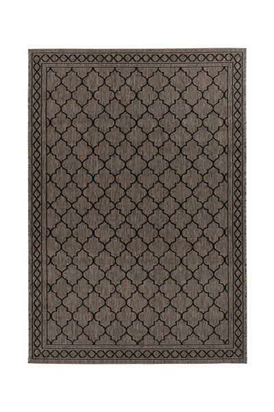 Flachflor Teppich Silkaria Grau / Braun Modern 200 x 290 cm