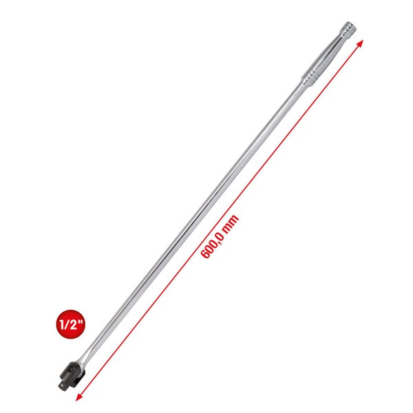 KS TOOLS 1/2 CHROMEplus Gelenk-Steckgriff 600 mm - 918.1292