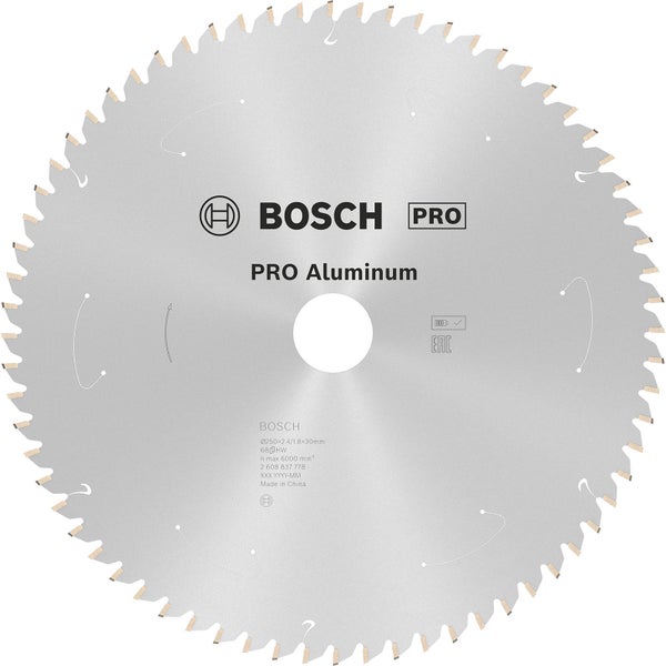 Bosch Kreissägeblatt Pro Aluminium mit 250 mm Durchmesser