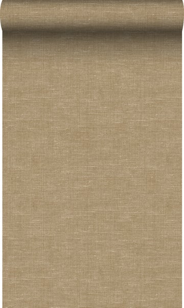 Origin Wallcoverings Tapete Leinen-Optik Beigebraun - 53 cm x 10.05 m - 347862