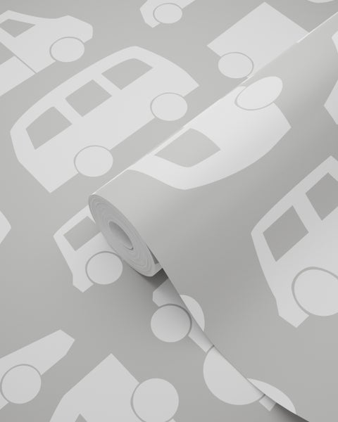 Tapetenrolle mit Auto-Motiv