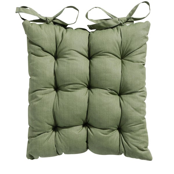 Sitzkissen Tuscany Basic grün - Ca. 46x46 cm - 4er-Set