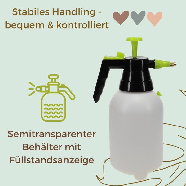 Gartenspritze mit semitransparentem Behälter